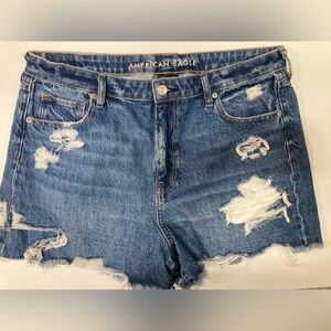 American Eagle distressed mom shorts size 16